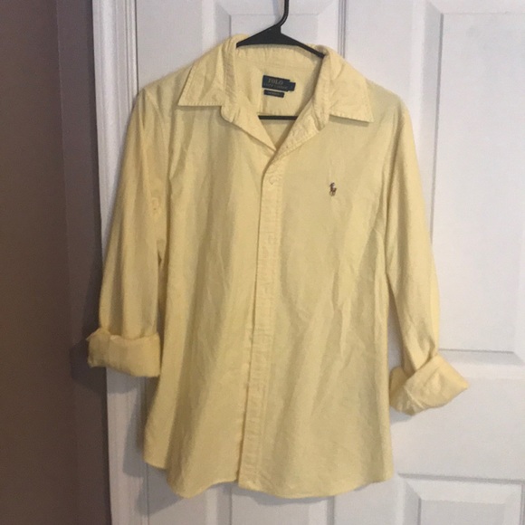 Lemon Yellow Polo Button Down 